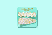 Pearl Confetti Medium Claw Hair Clip Set