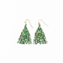 Cassie Mini Confetti Short Fringe Earrings