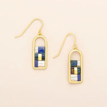 Good Karma Miyuki Frame Earring - Indigo/Gold