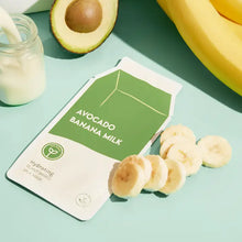 Avocado Banana Milk Hydrating Plant-Based Milk Sheet Mask