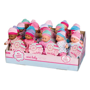 My Sweet Baby 6" Mini Babies Assorted Skin Tones Dolls
