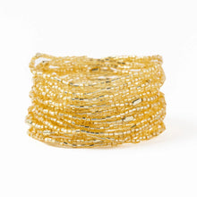 Gold Chelsea 18 Strand Luxe Beaded Bracelet Set