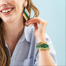 Green Chelsea 18 Strand Luxe Beaded Bracelet Set