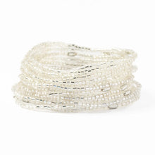 Silver Chelsea 18 Strand Luxe Beaded Bracelet Set