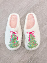 Simply Southern Fuzzy Holiday Tree Slippers