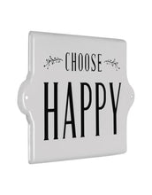 Choose Happy Metal Wall Decor