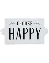 Choose Happy Metal Wall Decor