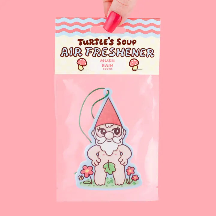 Naked Gnome Woodland Funny Scented Car Air Freshener