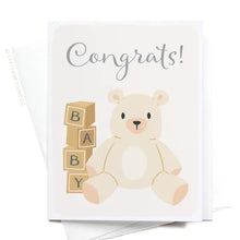 Congrats Teddy Bear Greeting Card