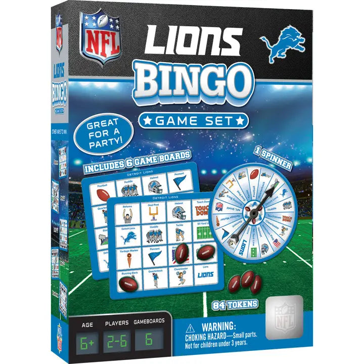 Detroit Lions NFL Bingo Game
