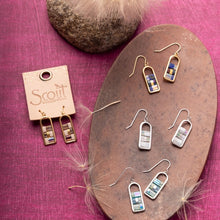 Good Karma Miyuki Frame Earring - Indigo/Gold