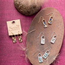 Good Karma Miyuki Frame Earring - Blush/Topaz/Gold