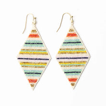 Frida Horizontal Lines Beaded Earrings Multicolor