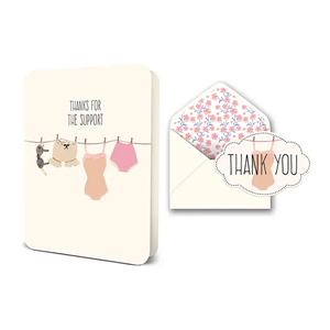 Thanks For The Support Deluxe Greeting Card