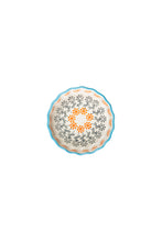 Orange and Grey Floral Tartelette Dish
