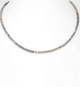Glass Bead Choker Necklace