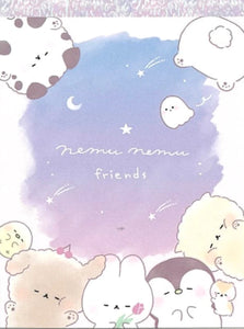 Nemu Nemu Animal Friends Mini Notepad