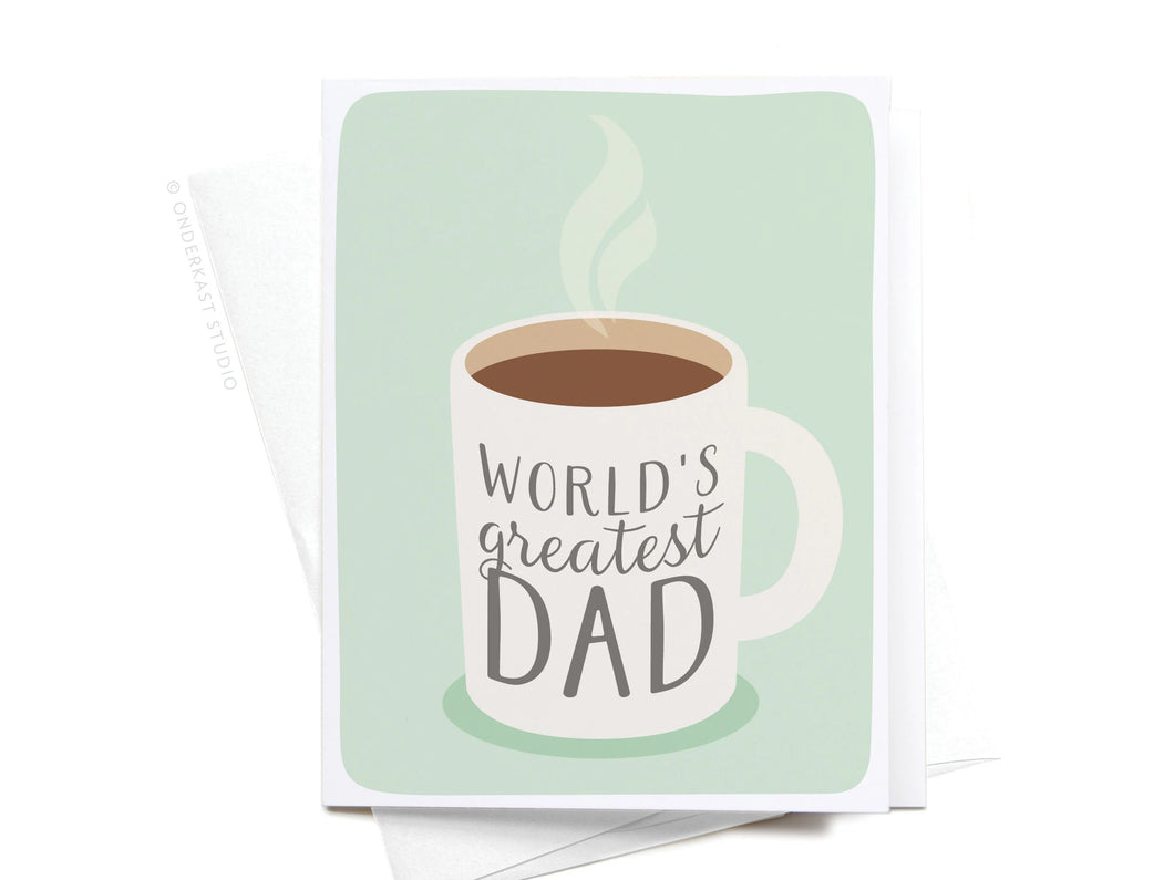 World’s Greatest Dad Greeting Card (onderkast)