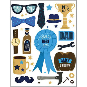 Father’s Icons Father's Day Greeting Card (Gina B Designs)