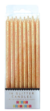 Tall Glitter Candle Set - 16 ct.
