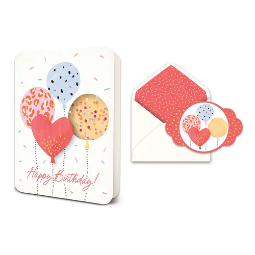 Celebration Afloat Happy Birthday Deluxe Greeting Card