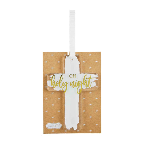 Oh Holy Night Cross Ornament