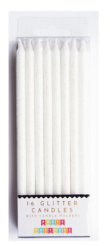Tall Glitter Candle Set - 16 ct.