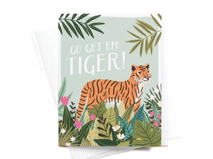 Go Get ‘Em, Tiger Greeting Card (onderkast)