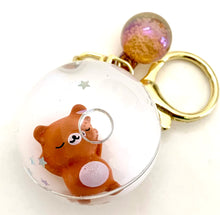 Sleeping Animal Ball Key Charm