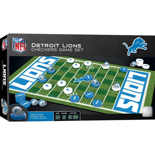 Detroit Lions Checkers Game Set