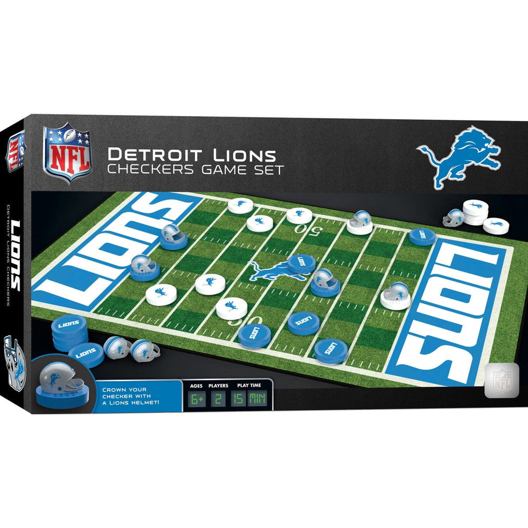 Detroit Lions Checkers Game Set