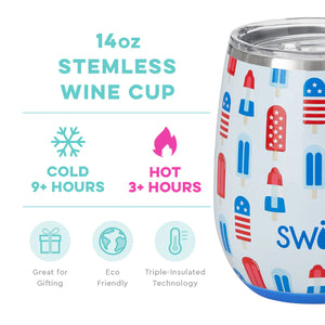 Rocket Pop Stemless Wine Cup 14oz