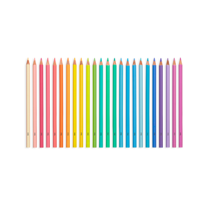 Pastel Hues Colored Pencils - Set of 24