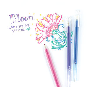 Radiant Writers Colored Glitter Gel Pens - Set of 8