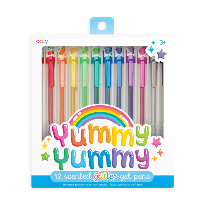 Yummy Yummy Set of 12 Scented Glitter Gel Pens