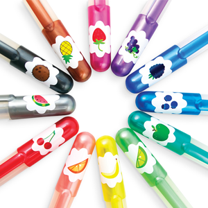 Yummy Yummy Set of 12 Scented Glitter Gel Pens