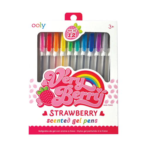 Very Berry Strawberry Scented Gel Pens Set of 12