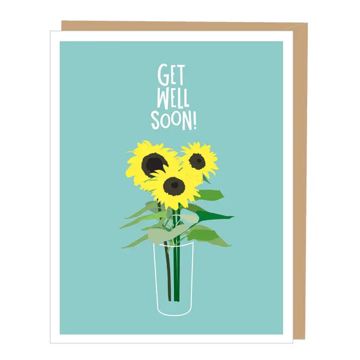 Sunflowers Get Well Greeting Card (Apartment)