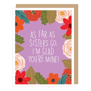 Floral Sister Birthday Greeting Card (Apartment)