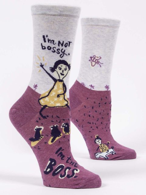 I'm Not Bossy, I'm The Boss Women's Crew Sock