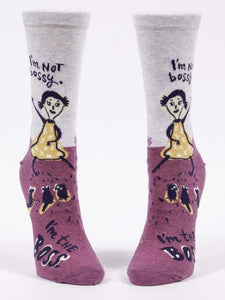 I'm Not Bossy, I'm The Boss Women's Crew Sock