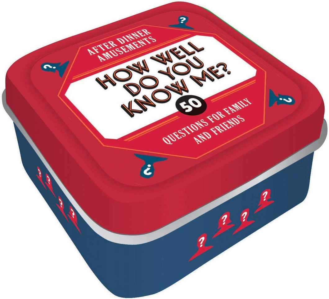 After Dinner Amusements: How Well Do You Know Me? Game