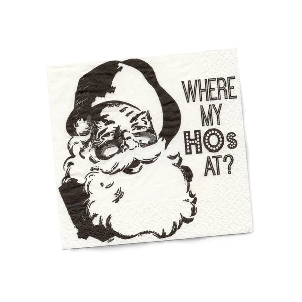 Where My Hos At? Cocktail Napkins