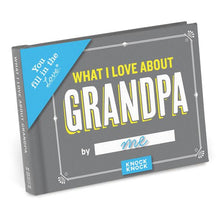 What I Love about Grandpa Fill in Book