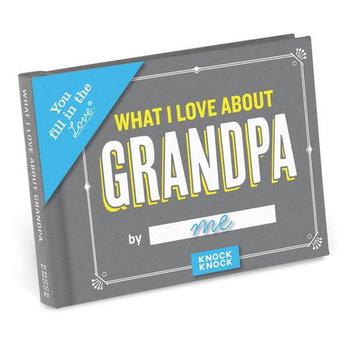What I Love about Grandpa Fill in Book