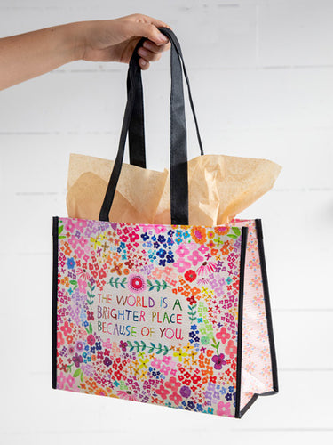 Large Happy Bag - World is Brighter