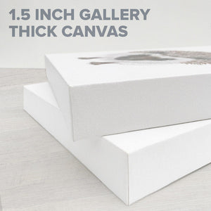 Elephant Garden 10 by 10 Canvas Wall Art