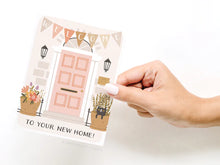Welcome to Your New Home Door Greeting Card (onderkast)
