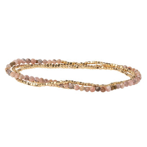 Delicate Rhodochrosite Stone of Love Bracelet/Necklace