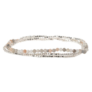 Delicate Moonstone Stone of Balance Bracelet/Necklace